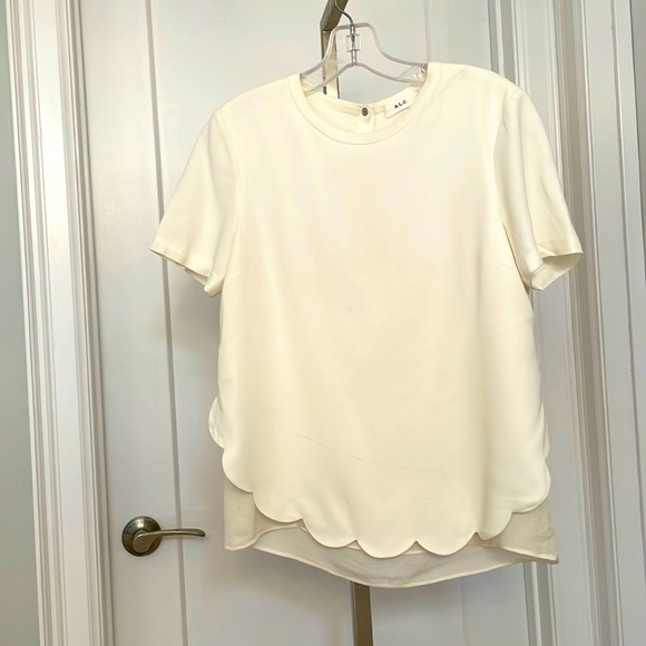 ALC T Shirt Blouse Sz 4 - Picture 1 of 8